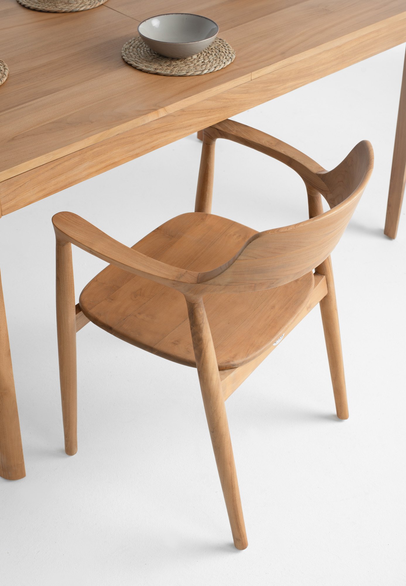 EXTENSION INDOOR DINING TABLE & Heroshima Dining Chair - Wooden seat Thumbnail